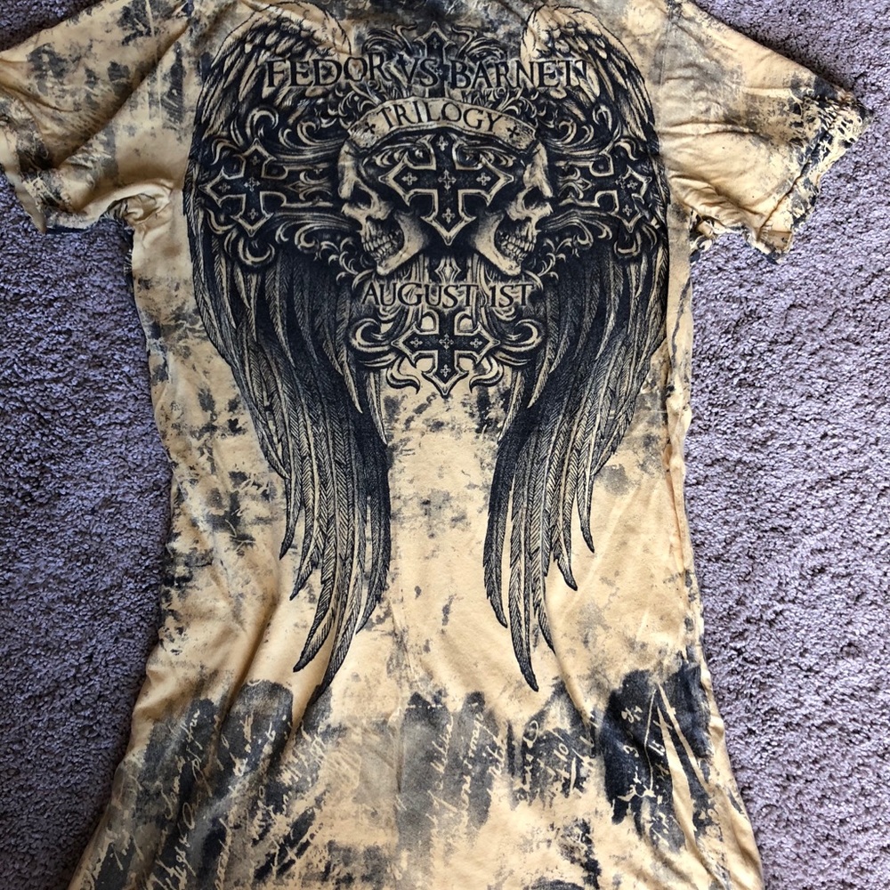 Affliction Fedor vs Barnett t-shirt size M